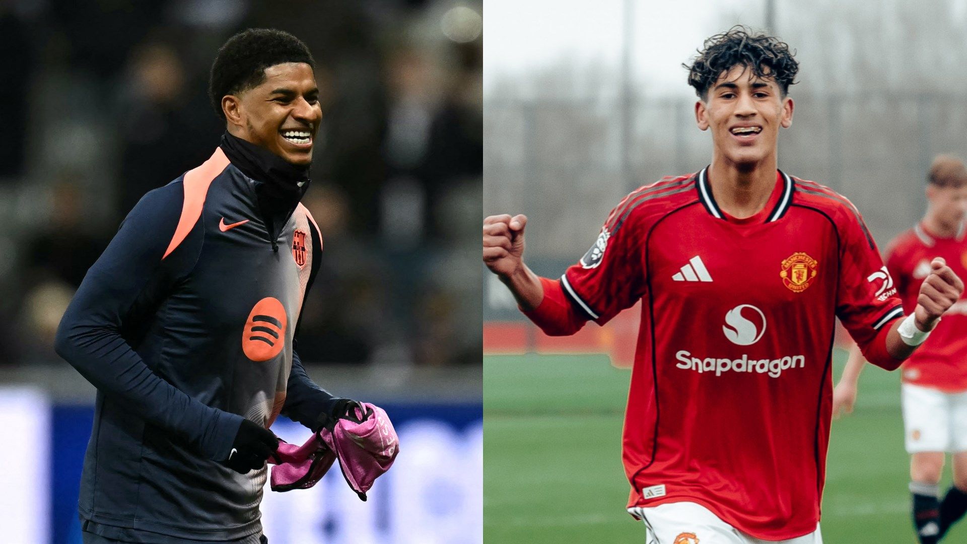 Marcus Rashford sends special message to JJ Gabriel as Man Utd